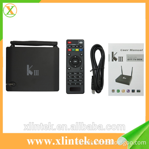 New Design Android 5.1 TV BOX KIII Amlogic S905 black wireless android desi tv box KII KIII pro s2 t2